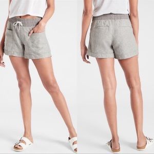 Athleta Cabo Linen Shorts